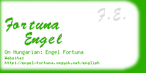 fortuna engel business card